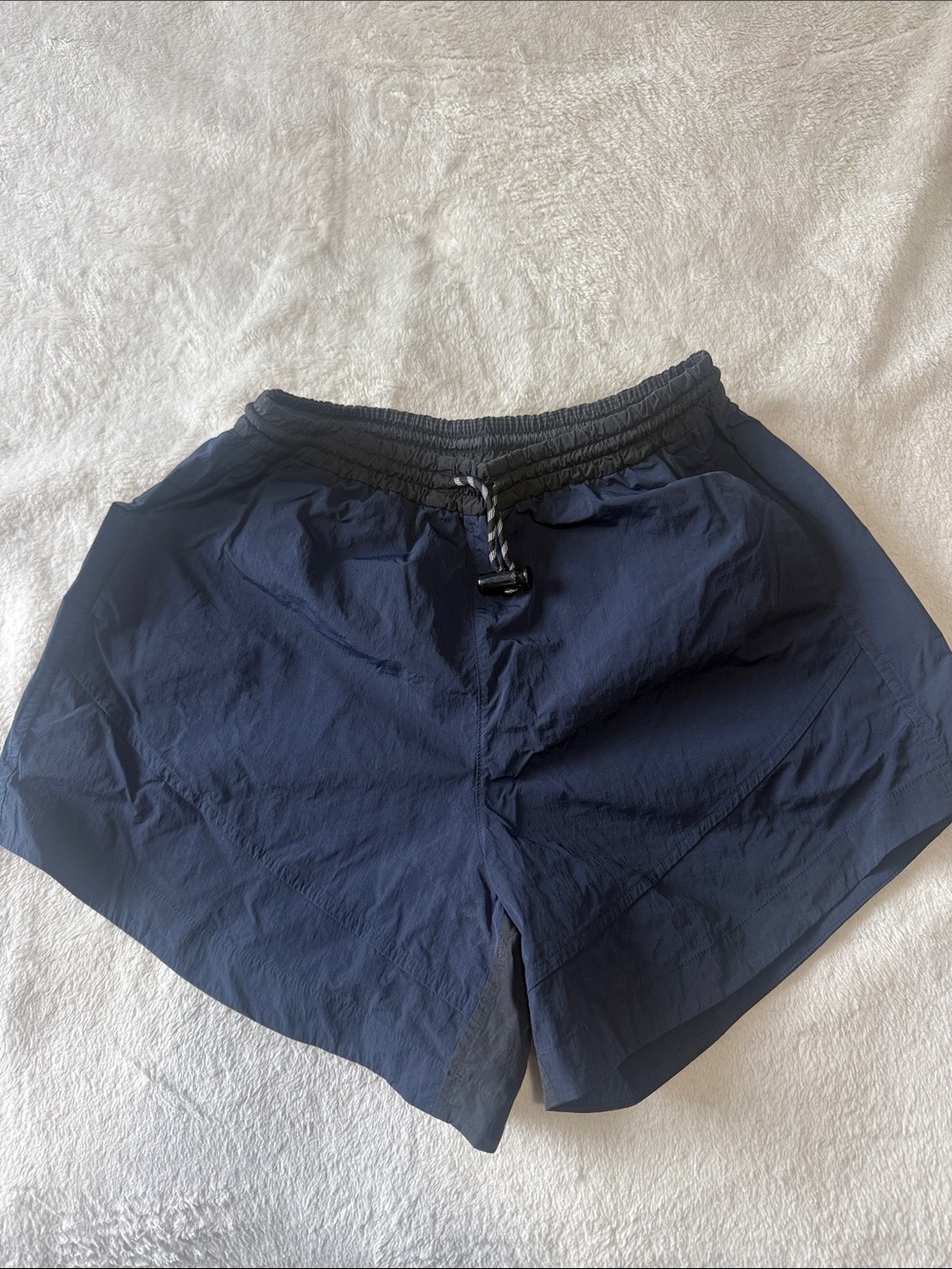 lululemon athletica Navy Blue & Black Nylon Shorts